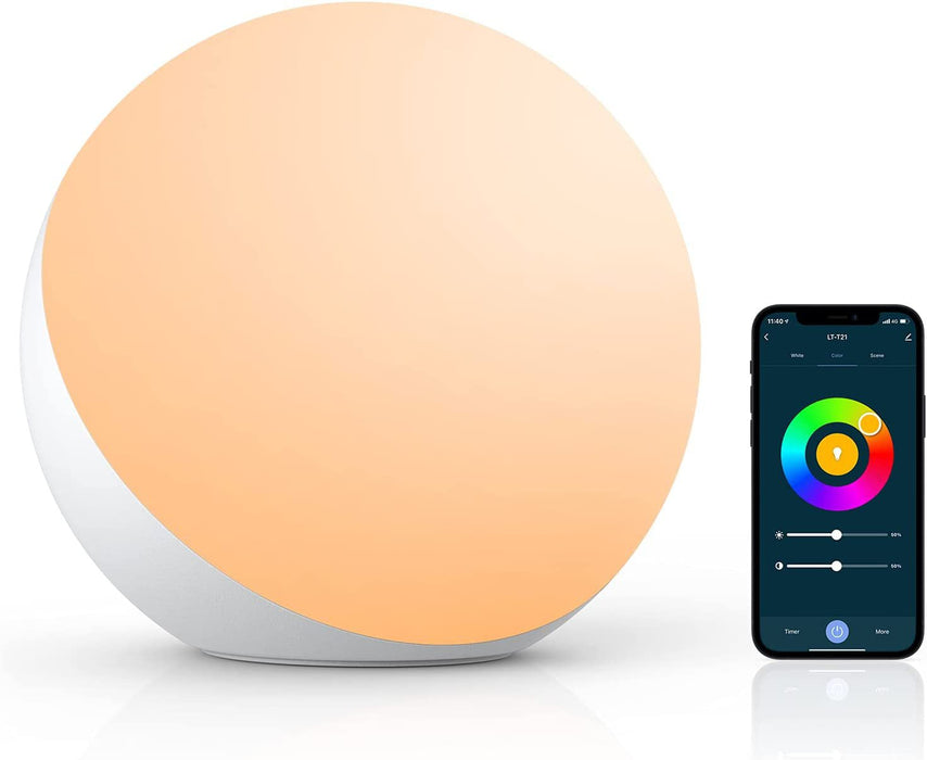 Intelligente Tischlampe Dimmbar Schreibtischlampe - App-/Sprachgesteuert, LED RGB, Farbwechsel, Touch-Lampe mit UK-Stecker - Ideal für moderne smarte Häuser und Technikbegeisterte