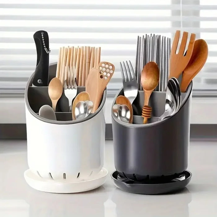 Cutlery Drain Holder – Plastic Chopstick & Tableware Drainer