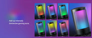 USB Condenser Gaming Microphone A6V — RGB, Pop Filter & Shock Mount