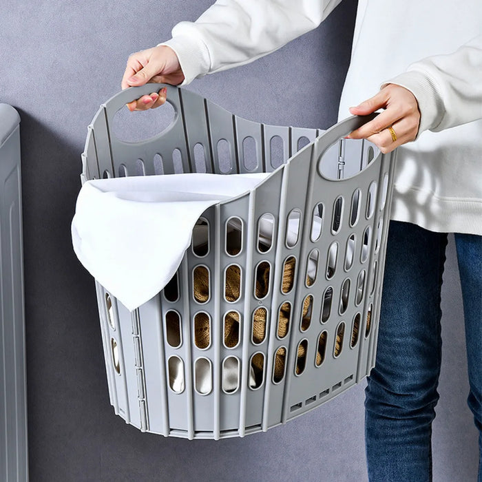 Collapsible Laundry Hamper – Foldable, Portable Clothes Organiser for Home & Bathroom
