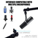 Desk-mounted Microphone Boom Arm – Heavy-duty Aluminium, 360° Rotation
