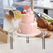 Transparent Acrylic Cake Stand — Round Cupcake & Dessert Display, Party Holder