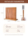 Acacia Wood Magnetic Knife Block – Kitchen Knife Holder with Strong Magnets