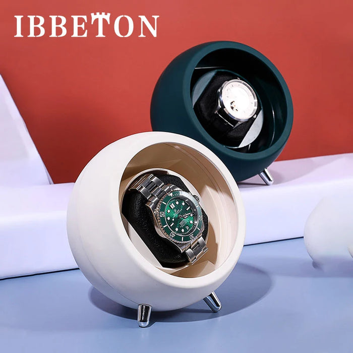 Single Watch Winder for Automatic Watches — USB or Battery, Mabuchi Mute Motor