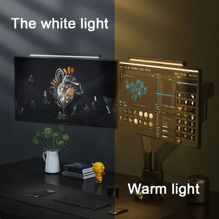 LED Monitor Light Bar Desk Lamp — Eye-care Stepless Dimming (30cm)