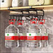 Under-Cupboard Steel Kitchen Rack with Hooks — Paper Towel, Cutting Board & Lid Holder