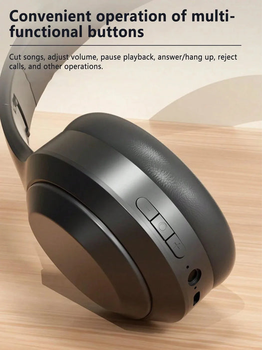 M5 Wireless Headset Bluetooth 5.3 — Foldable Hi‑Fi Stereo Headphones with Mic
