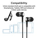 3.5mm Wired In‑Ear Earphones with Microphone — HIFI Bass Stereo