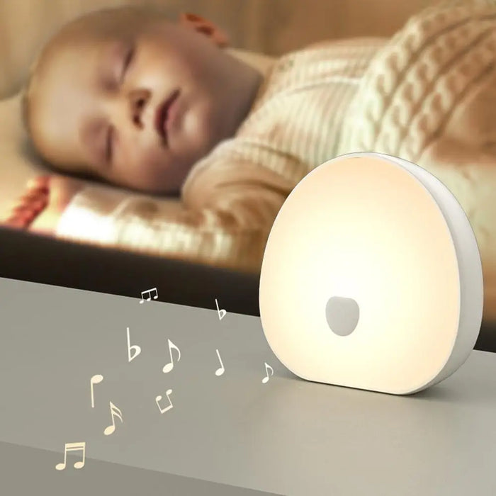Rechargeable LED White Noise Sleep Lamp — Touch Night Light & 10 Soothing Sounds (Type-C)