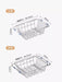 Telescopic Stainless Steel Sink Drainer Basket – Dish Rack Organiser
