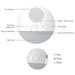 USB Rechargeable Baby White Noise Machine with Night Light & Sleep Timer