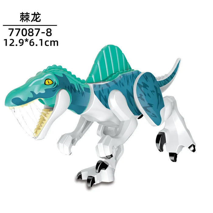 Tyrannosaurus Rex Building Block Figure — Jurassic Dinosaur Brick Toy (LEGO-compatible, 1pc)