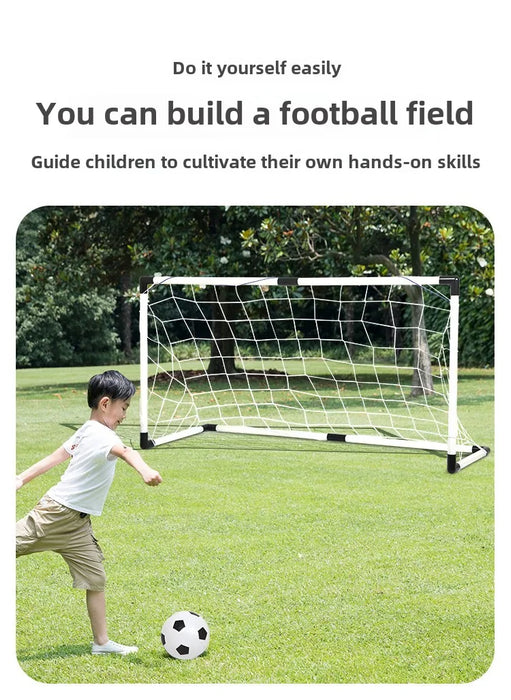 Portable Foldable Football Goal for Kids - Practice Net Frame