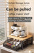 Multi-Purpose Coffee Station Organiser with Drawer & Shelves for Capsules, Cups and Snacks
