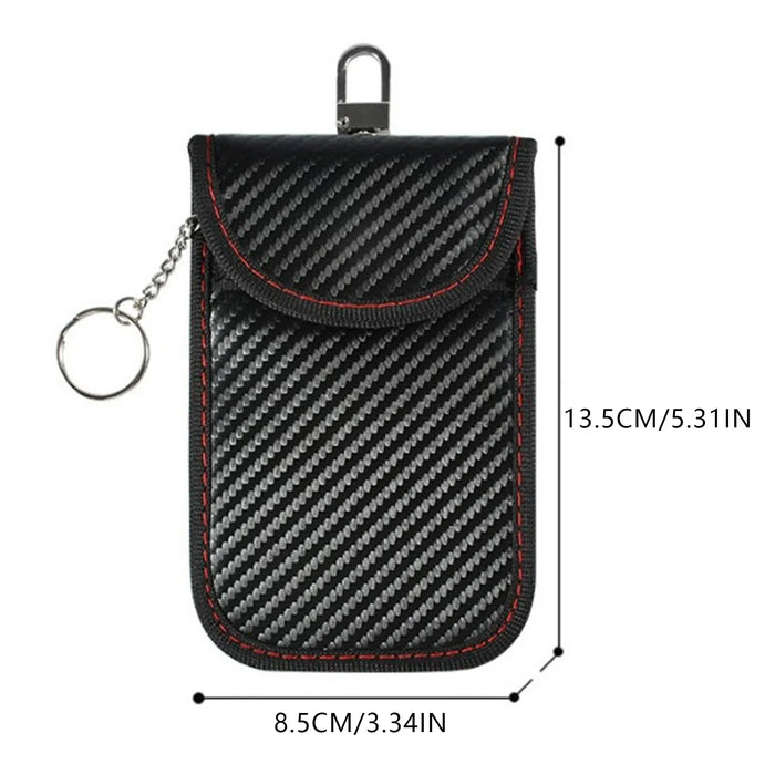 Faraday Pouch for Key Fob – Carbon Fibre Signal‑Blocking Anti‑Theft Protector