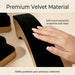 Velvet Jewellery Organiser Stand – Metal Ring, Pendant, Bracelet & Watch Display