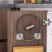Stainless Steel Non-Perforated Kitchen Rack — Wall-Mounted Pot Lid & Cutting Board Holder
