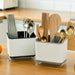 Double-Layer Cutlery Drainer with Detachable Chopstick Cage & Spoon Organiser
