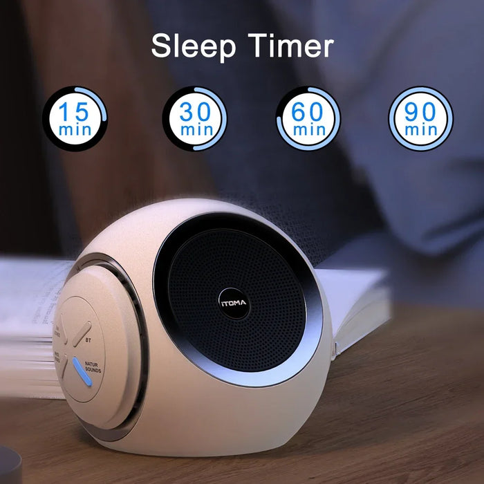 Portable White Noise Machine for Adults – 30 Soothing Sounds, Bluetooth & Sleep Timer