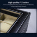 PU Leather Watch Display Box — 10 or 12-Slot Glass-Top Case