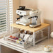 Multi-Purpose Coffee Station Organiser with Drawer & Shelves for Capsules, Cups and Snacks