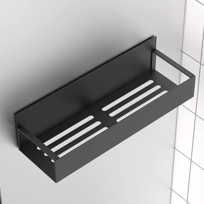 Magnetic Fridge Shelf Spice Rack – Black, Space‑Saving Kitchen Organiser