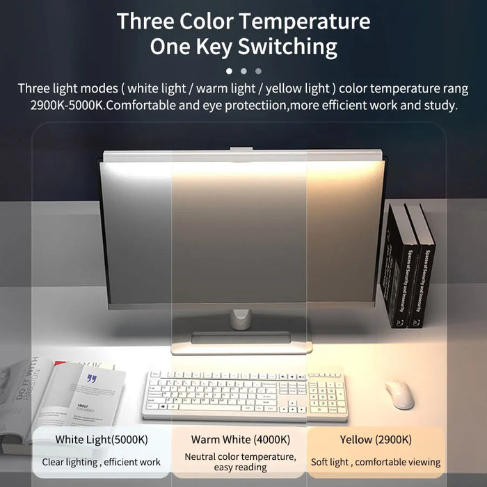 50cm Monitor Light Bar — USB Screen-Hanging Desk Lamp with Stepless Dimming