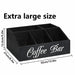 Wooden Coffee Bar Storage Basket – Rustic Farmhouse Counter Organiser