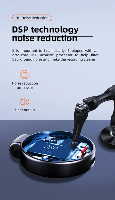 32GB Keychain Voice Recorder — Mini Digital Dictaphone, MP3 Player with Noise Reduction