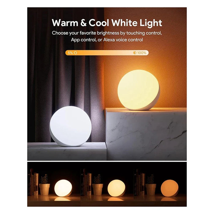 Intelligente Tischlampe Dimmbar Schreibtischlampe - App-/Sprachgesteuert, LED RGB, Farbwechsel, Touch-Lampe mit UK-Stecker - Ideal für moderne smarte Häuser und Technikbegeisterte
