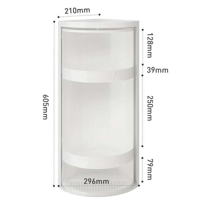 Rotating Adjustable Multi‑Tier Kitchen Corner Shelf – PP Spice & Bottle Organiser