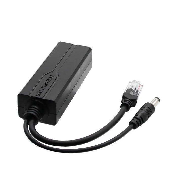 PoE Splitter 48V to 12V/5V IEEE 802.3af Power over Ethernet Adapter (Plug & Play)