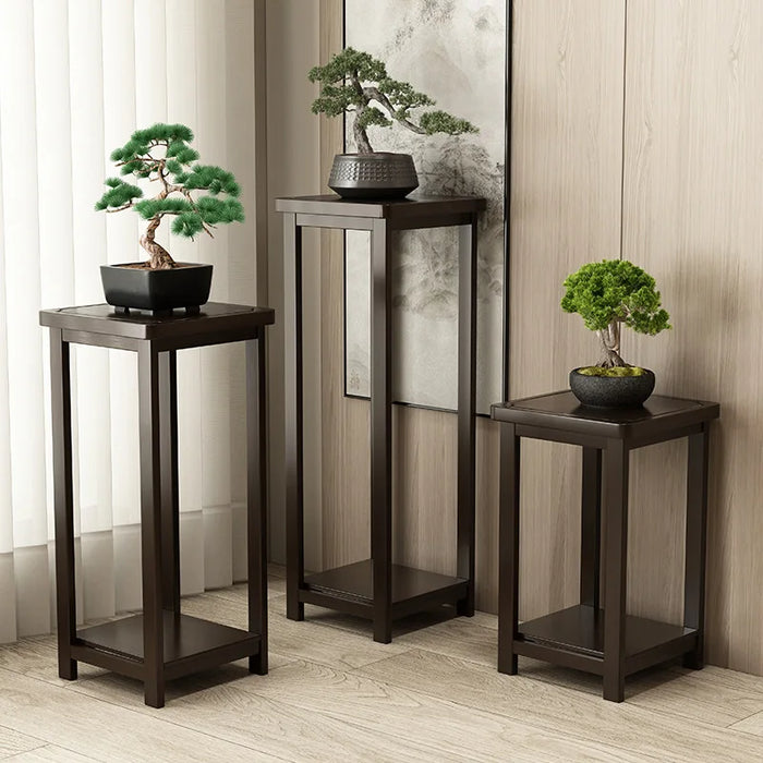 Multi-Tier Indoor Floor Plant Stand – Solid Wood Succulent Display Rack