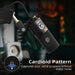 USB Condenser Microphone K669B — Metal Body, Cardioid, Gain Knob, USB Plug-and-Play