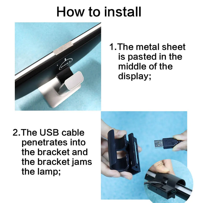 LED Monitor Light Bar — Eye-Care Stepless Dimming for Work & Gaming