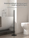 Foldable Floor-Standing Toilet Roll Holder with Reinforced Base, Standalone Dispenser