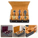 6-Slot PU Leather Watch Travel Case – Roll Organiser for Men & Women