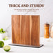 Acacia Wood Magnetic Knife Block – Modern Kitchen Holder with Strong Magnets