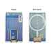 Transparent Magnetic MagSafe Card Wallet with Metal Stand for iPhone