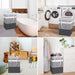 75L Large Collapsible Laundry Basket, Waterproof Tall Clothes Hamper with Extended Handles