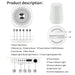 Smart White Noise Machine — 34 Soothing Sounds, App & Voice Control, Colourful Night Light