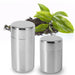 Stainless Steel Tea & Coffee Canisters — 304 Kitchen Storage Tins (S & L)