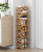 Bamboo Installation-Free Shoe Rack — 2 to 6 Tier Foldable Storage Shelf