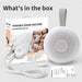 Portable White Noise Machine for Babies — 15 Soothing Sounds & Smart Night Light, USB Rechargeable