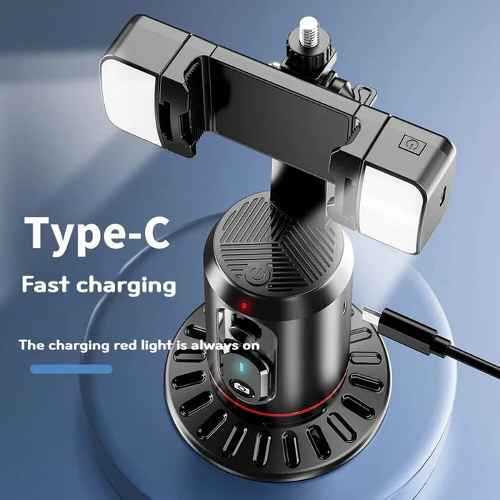 360° Follow-Tracking Phone Gimbal with Remote and Desktop Monopod