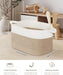 Large Cotton Rope Storage Basket – Foldable Laundry & Blanket Bin (55×38×30cm)