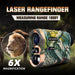 Laser Rangefinder 1000 m/yd Rechargeable 6x Monocular for Hunting & Golf