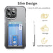 Transparent Magnetic MagSafe Card Wallet & Stand for iPhone – Clear PC Case