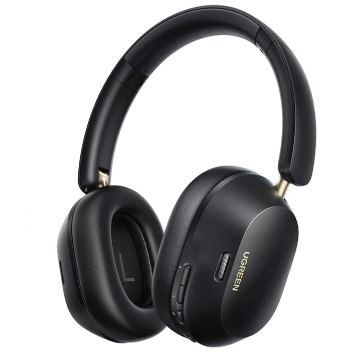 UGREEN MAX5C Trådløse Støydempende Bluetooth-hodetelefoner - 43dB Hybrid Aktiv Støydemping, Hi-Res LDAC, 75H Spatial Audio Hodesett Øretelefoner - Ideell for Støyfri og Langvarig Lydopplevelse.