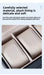 4‑Position Double‑Layer PU Leather Jewellery & Watch Storage Box